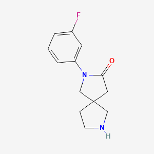 2-(3-Fluorophenyl)-2,7-diazaspiro[4.4]nonan-3-one
