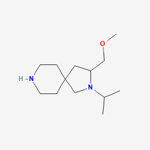 molecular formula C13H26N2O B8110564 2-Isopropyl-3-(methoxymethyl)-2,8-diazaspiro[4.5]decane 