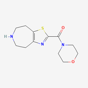 molecular formula C12H17N3O2S B8110645 Morpholino(5,6,7,8-Tetrahydro-4H-Thiazolo[4,5-D]Azepin-2-Yl)Methanone 