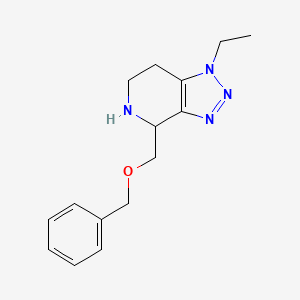 molecular formula C15H20N4O B8110703 4-((Benzyloxy)methyl)-1-ethyl-4,5,6,7-tetrahydro-1H-[1,2,3]triazolo[4,5-c]pyridine 