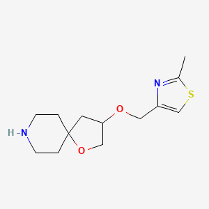 molecular formula C13H20N2O2S B8110778 3-((2-Methylthiazol-4-Yl)Methoxy)-1-Oxa-8-Azaspiro[4.5]Decane 
