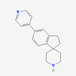 molecular formula C18H20N2 B8110831 5-(Pyridin-4-Yl)-2,3-Dihydrospiro[Indene-1,4'-Piperidine] 