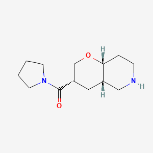 molecular formula C13H22N2O2 B8110857 Rel-((3S,4As,8Ar)-Octahydro-2H-Pyrano[3,2-C]Pyridin-3-Yl)(Pyrrolidin-1-Yl)Methanone 