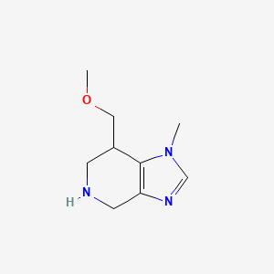 molecular formula C9H15N3O B8110867 7-(Methoxymethyl)-1-methyl-4,5,6,7-tetrahydro-1H-imidazo[4,5-c]pyridine 