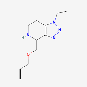 molecular formula C11H18N4O B8110870 4-((Allyloxy)methyl)-1-ethyl-4,5,6,7-tetrahydro-1H-[1,2,3]triazolo[4,5-c]pyridine 