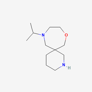 molecular formula C12H24N2O B8110879 11-Isopropyl-8-Oxa-2,11-Diazaspiro[5.6]Dodecane 