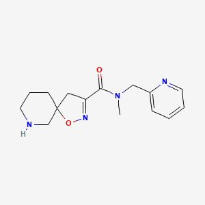 molecular formula C15H20N4O2 B8110885 N-Methyl-N-(Pyridin-2-Ylmethyl)-1-Oxa-2,7-Diazaspiro[4.5]Dec-2-Ene-3-Carboxamide 