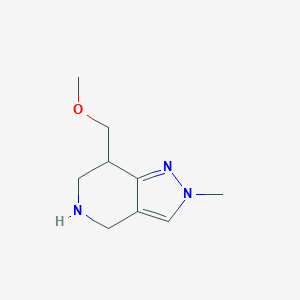 molecular formula C9H15N3O B8110897 7-(Methoxymethyl)-2-methyl-4,5,6,7-tetrahydro-2H-pyrazolo[4,3-c]pyridine 