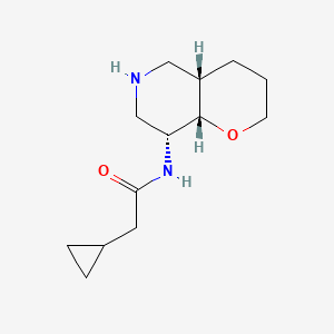 molecular formula C13H22N2O2 B8110919 2-cyclopropyl-N-((4aS,8R,8aS)-octahydro-2H-pyrano[3,2-c]pyridin-8-yl)acetamide 