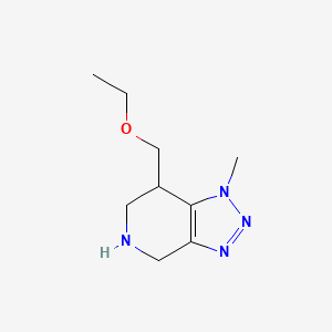 molecular formula C9H16N4O B8110932 7-(Ethoxymethyl)-1-methyl-4,5,6,7-tetrahydro-1H-[1,2,3]triazolo[4,5-c]pyridine 