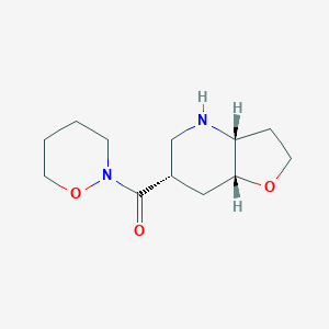 molecular formula C12H20N2O3 B8110963 ((3aR,6S,7aR)-octahydrofuro[3,2-b]pyridin-6-yl)(1,2-oxazinan-2-yl)methanone 