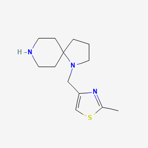 molecular formula C13H21N3S B8110989 4-(1,8-Diazaspiro[4.5]Decan-1-Ylmethyl)-2-Methylthiazole 