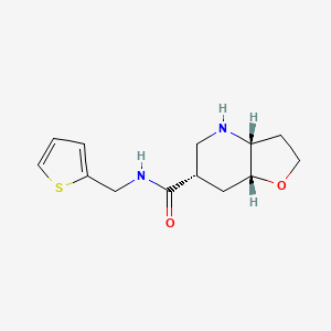 molecular formula C13H18N2O2S B8111050 (3aR,6S,7aR)-N-(thiophen-2-ylmethyl)octahydrofuro[3,2-b]pyridine-6-carboxamide 