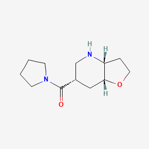 molecular formula C12H20N2O2 B8111056 ((3aR,6S,7aR)-octahydrofuro[3,2-b]pyridin-6-yl)(pyrrolidin-1-yl)methanone 