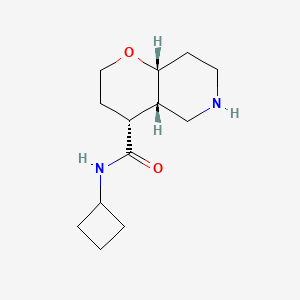 molecular formula C13H22N2O2 B8111065 (4R,4aS,8aR)-N-cyclobutyloctahydro-2H-pyrano[3,2-c]pyridine-4-carboxamide 