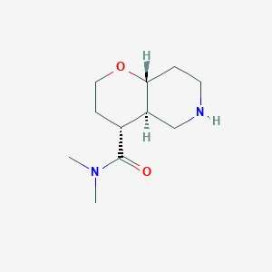 molecular formula C11H20N2O2 B8111081 Rel-(4R,4Ar,8Ar)-N,N-Dimethyloctahydro-2H-Pyrano[3,2-C]Pyridine-4-Carboxamide 