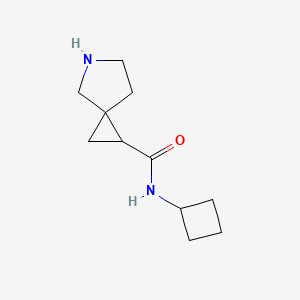 molecular formula C11H18N2O B8111096 N-Cyclobutyl-5-azaspiro[2.4]heptane-1-carboxamide 