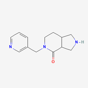 molecular formula C13H17N3O B8111106 5-(Pyridin-3-ylmethyl)hexahydro-1H-pyrrolo[3,4-c]pyridin-4(2H)-one 