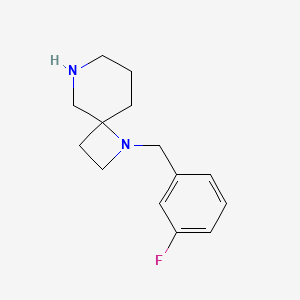 molecular formula C14H19FN2 B8111126 1-(3-Fluorobenzyl)-1,6-diazaspiro[3.5]nonane 