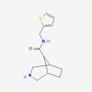 molecular formula C13H18N2OS B8111141 N-(Thiophen-2-ylmethyl)-3-azabicyclo[3.2.1]octane-8-carboxamide 