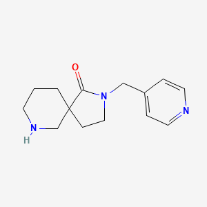 molecular formula C14H19N3O B8111152 2-(Pyridin-4-ylmethyl)-2,7-diazaspiro[4.5]decan-1-one 