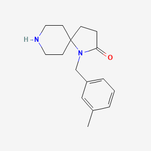molecular formula C16H22N2O B8111173 1-(3-Methylbenzyl)-1,8-diazaspiro[4.5]decan-2-one 
