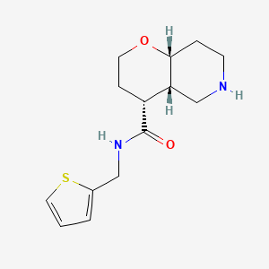 molecular formula C14H20N2O2S B8111214 (4R,4aS,8aR)-N-(thiophen-2-ylmethyl)octahydro-2H-pyrano[3,2-c]pyridine-4-carboxamide 