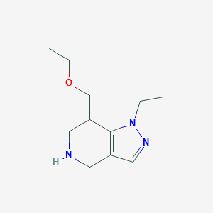 molecular formula C11H19N3O B8111218 7-(Ethoxymethyl)-1-ethyl-4,5,6,7-tetrahydro-1H-pyrazolo[4,3-c]pyridine 