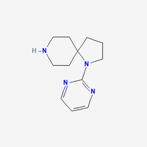 molecular formula C12H18N4 B8111219 1-(Pyrimidin-2-Yl)-1,8-Diazaspiro[4.5]Decane 