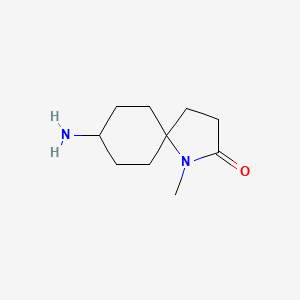 molecular formula C10H18N2O B8111246 8-Amino-1-Methyl-1-Azaspiro[4.5]Decan-2-One 