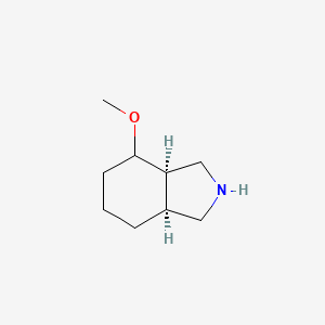 molecular formula C9H17NO B8111310 (3Ar,7As)-4-Methoxyoctahydro-1H-Isoindole 