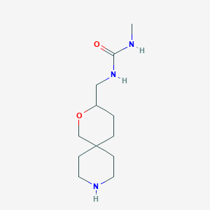 molecular formula C12H23N3O2 B8111394 1-(2-Oxa-9-azaspiro[5.5]undecan-3-ylmethyl)-3-methylurea 