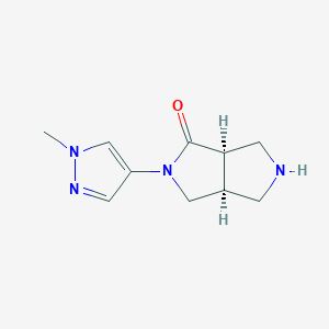 (3aR,6aS)-5-(1-methylpyrazol-4-yl)-1,2,3,3a,6,6a-hexahydropyrrolo[3,4-c]pyrrol-4-one