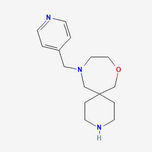 molecular formula C15H23N3O B8111452 11-(Pyridin-4-ylmethyl)-8-oxa-3,11-diazaspiro[5.6]dodecane 