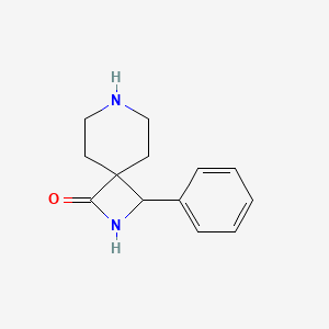 molecular formula C13H16N2O B8111481 3-Phenyl-2,7-diazaspiro[3.5]nonan-1-one 