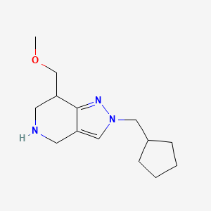 2-(Cyclopentylmethyl)-7-(methoxymethyl)-4,5,6,7-tetrahydro-2H-pyrazolo[4,3-c]pyridine