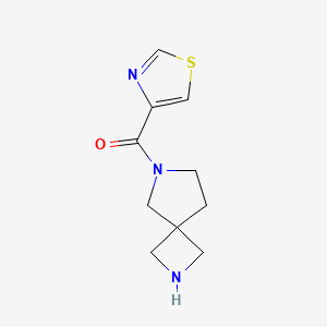 molecular formula C10H13N3OS B8111507 2,6-Diazaspiro[3.4]octan-6-yl(thiazol-4-yl)methanone 