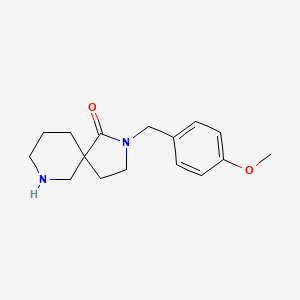 molecular formula C16H22N2O2 B8111540 2-(4-Methoxybenzyl)-2,7-diazaspiro[4.5]decan-1-one 