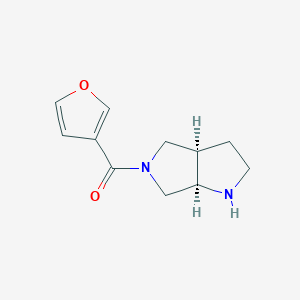 molecular formula C11H14N2O2 B8111549 Furan-3-yl(cis-hexahydropyrrolo[3,4-b]pyrrol-5(1H)-yl)methanone 