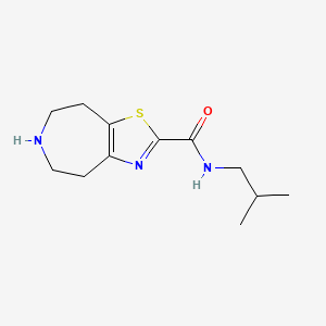 molecular formula C12H19N3OS B8111640 N-Isobutyl-5,6,7,8-tetrahydro-4H-thiazolo[4,5-d]azepine-2-carboxamide 