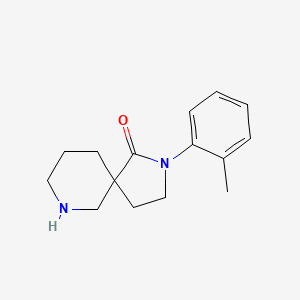molecular formula C15H20N2O B8111691 2-o-Tolyl-2,7-diazaspiro[4.5]decan-1-one 
