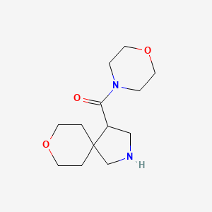 molecular formula C13H22N2O3 B8111706 Morpholino(8-oxa-2-azaspiro[4.5]decan-4-yl)methanone 