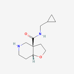 molecular formula C12H20N2O2 B8111751 Rel-(3Ar,7Ar)-N-(Cyclopropylmethyl)Octahydrofuro[3,2-C]Pyridine-3A-Carboxamide 