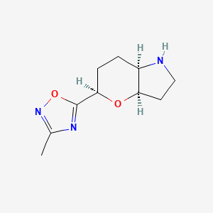 molecular formula C10H15N3O2 B8111768 Rel-(3Ar,5R,7Ar)-5-(3-Methyl-1,2,4-Oxadiazol-5-Yl)Octahydropyrano[3,2-B]Pyrrole 