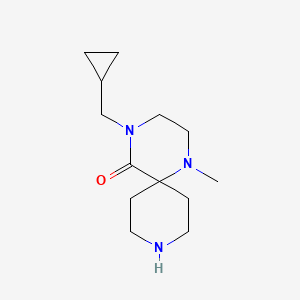 4-(Cyclopropylmethyl)-1-methyl-1,4,9-triazaspiro[5.5]undecan-5-one