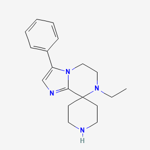 molecular formula C18H24N4 B8111816 7-Ethyl-3-phenyl-6,7-dihydro-5H-spiro[imidazo[1,2-a]pyrazine-8,4'-piperidine] 