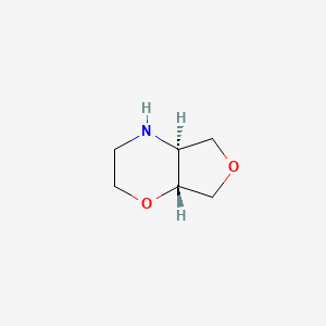 molecular formula C6H11NO2 B8111824 rac-(4aR,7aS)-hexahydro-2H-furo[3,4-b]morpholine 