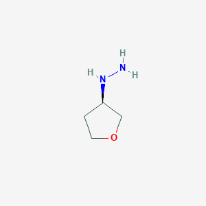 molecular formula C4H10N2O B8111849 (R)-(Tetrahydrofuran-3-yl)hydrazine 