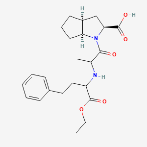 (2S,3aS,6aS)-1-[2-[(1-ethoxy-1-oxo-4-phenylbutan-2-yl)amino]propanoyl]-3,3a,4,5,6,6a-hexahydro-2H-cyclopenta[b]pyrrole-2-carboxylic acid