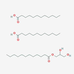 molecular formula C39H78O8 B8111881 2,3-Dihydroxypropyl dodecanoate;dodecanoic acid 